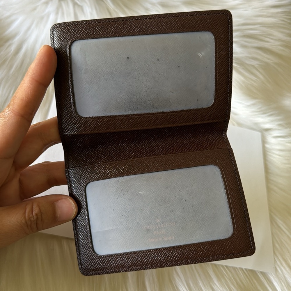 SOLD🎉🎉🎉LOUIS VUITTON Damier Ebene Porte 2 Cartes Vertical Card Holder - Picture 9 of 17